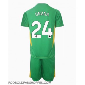 Manchester United Andre Onana #24 Målmand Tredjetrøje Børn 2024-25 Kortærmet (+ Korte bukser)